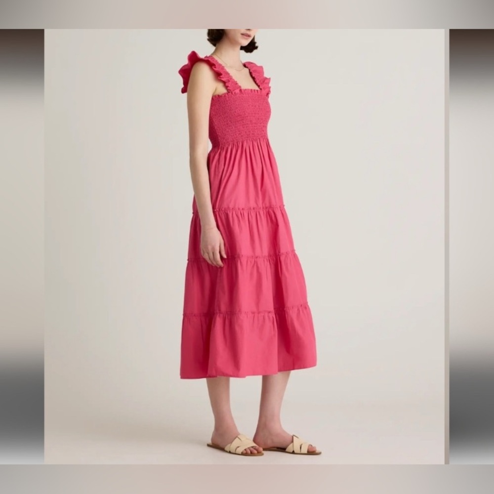 Davi & Dani Pink Ruffle Dress